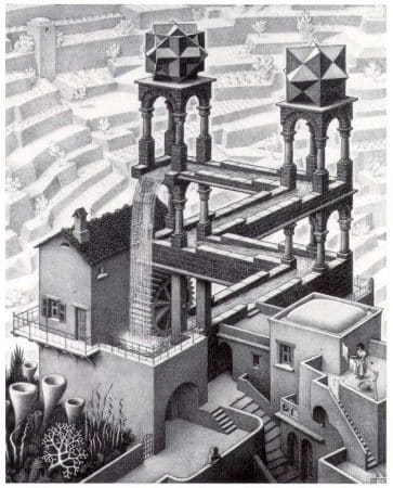 Galerie Iluzii optice - Cascada lui M. C. Escher