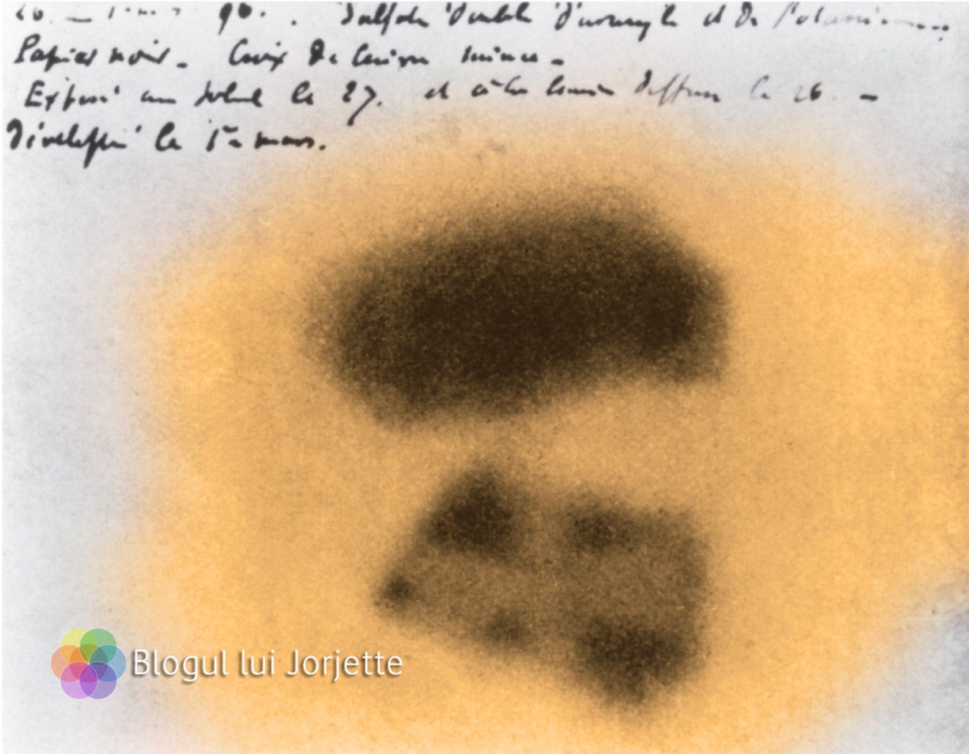 Henri becquerel si radioactivitata piatra de uranium imprimata pe hartie