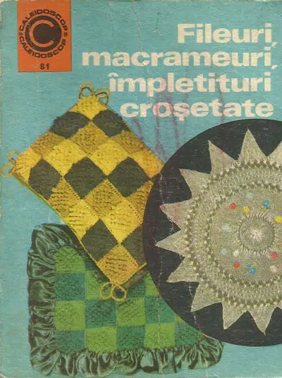 Coperta fileuri, macrameuri, impletituri crosetate