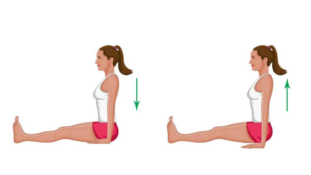 Exercitii yoga postura dandasana