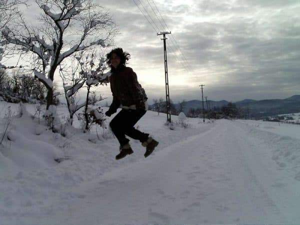 Fotografii de iarna - În aer pe bune!
