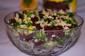 salata de bulgur cu fasole rosie