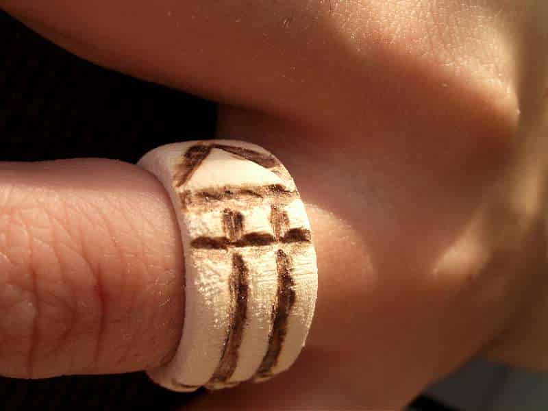 inelul magic Luxor - cum se vede pe deget