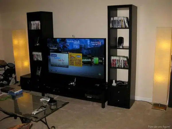 camera cu TV - media room design