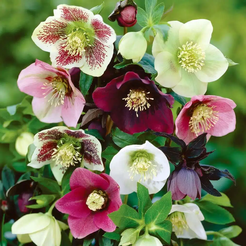 Specii de helleborus spanz flori