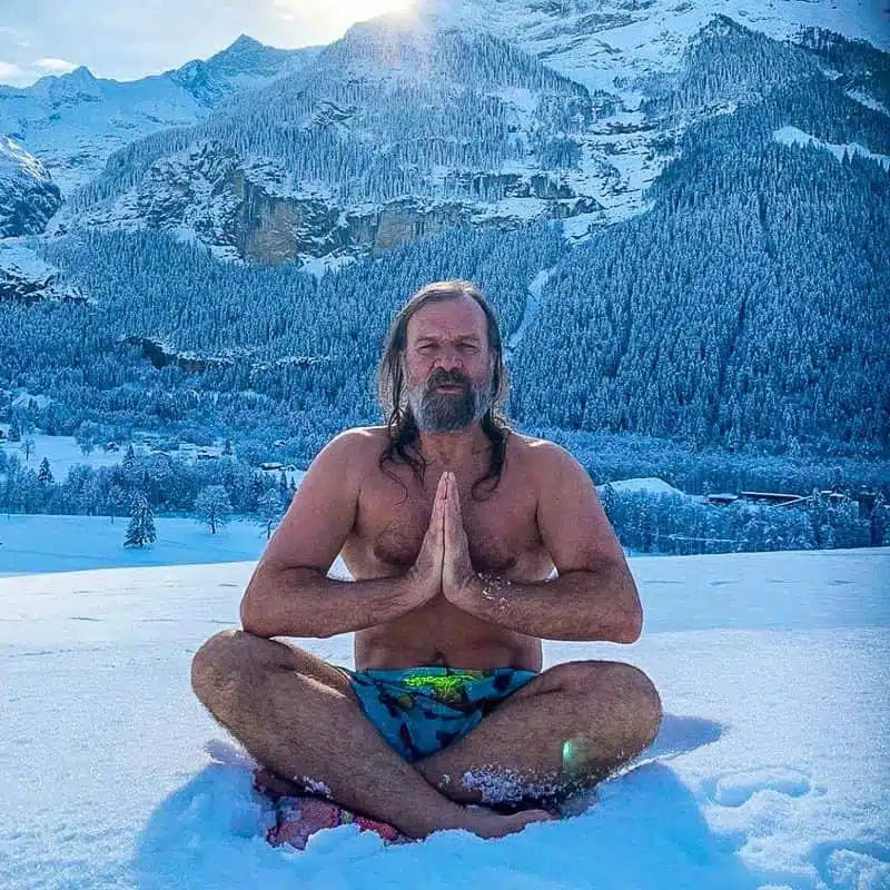 terapia cu frig - Wim Hof unul dintre cei mai cunoscuti practicanti ai terapiei prin frig