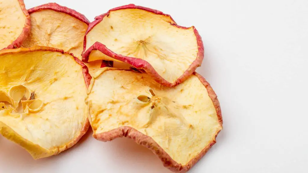 Fructe uscate scrijele de mere